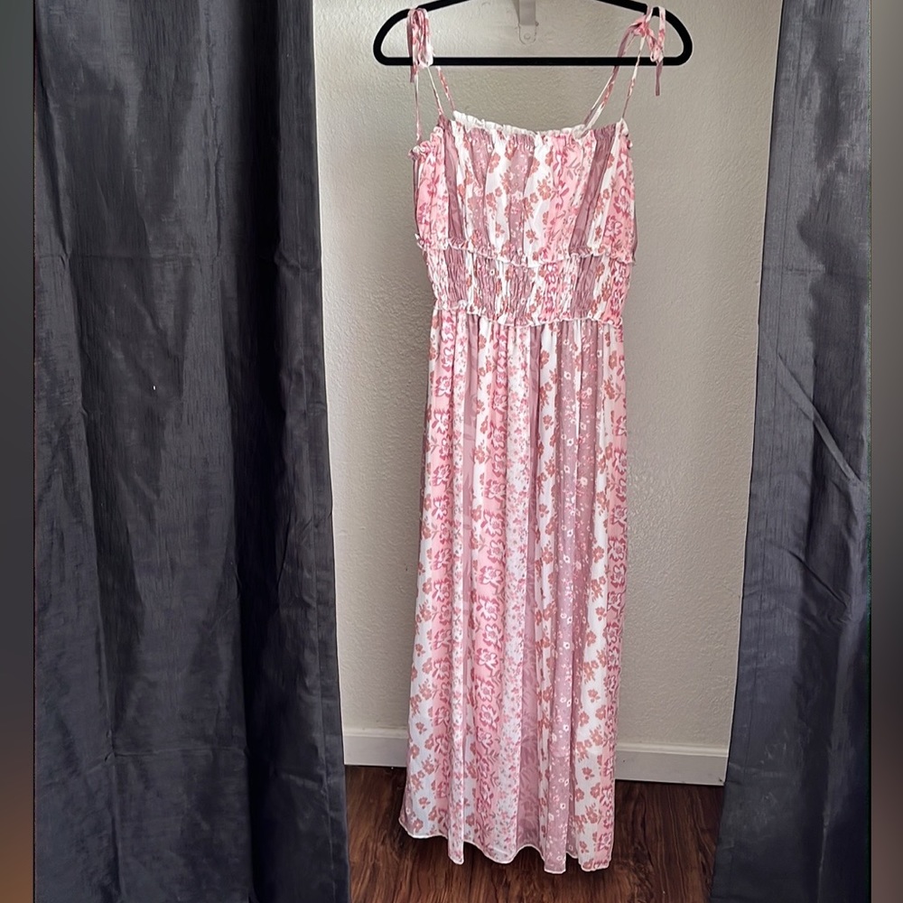 Garland Floral Smocked Maxi Dress